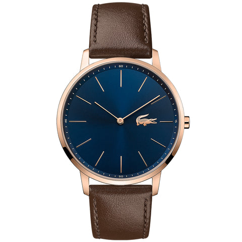 Image of Lacoste Moon Brown Leather Mens Watch 2011018