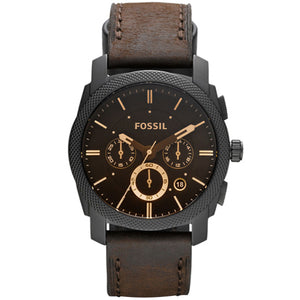 Fossil Machine Dark Brown Chronograph Men's Watch FS4656