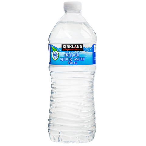 Image of Kirkland Signature Natural Spring Water 30 x 600ml Bottles