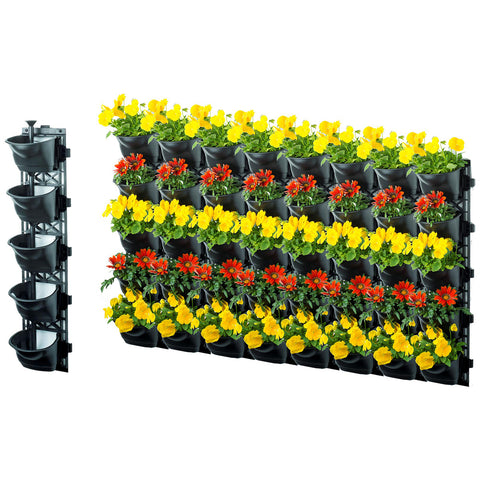 Image of Maze QUINT Vertical Garden with 8 Frames & 40 Pots