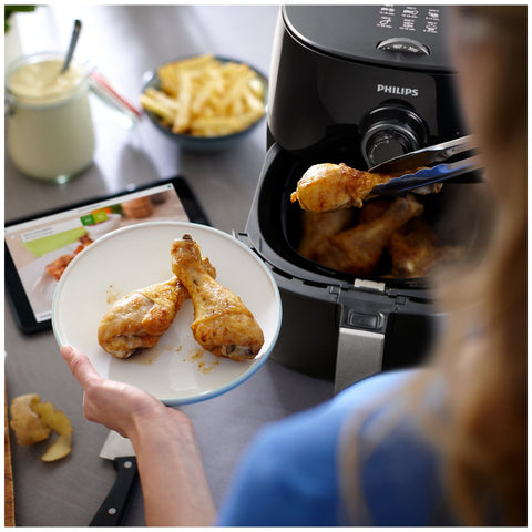 Image of Philips Twin Turbostar Digital Airfryer, with Lid, Black, HD9742/93