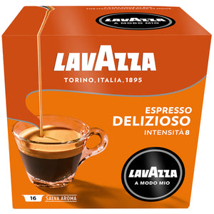 Lavazza A Modo Mio Delizioso Coffee Capsules 6 x 16pc (96 capsules)