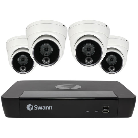 Image of Swann 4 Camera 8 Channel Security System 4K Ultra HD NVR-8580 with 2TB HDD SWNVK-885804D-AU