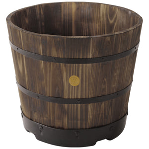 Takasho VegTrug 55cm Wooden Barrel Planter 6pk