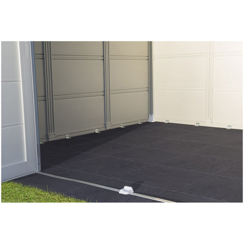 Image of Grosfillex Floor Tile Kit for Garden Shelter 7.5m2 Charcoal Slate