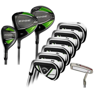 Callaway Men's Left Hand Golf Club 10pc Steel Shaft Irons and Graphite Woods