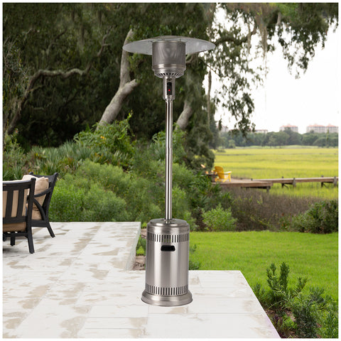Image of Fire Sense Commercial Patio Heater, 232cm, Stainless steel, 61629