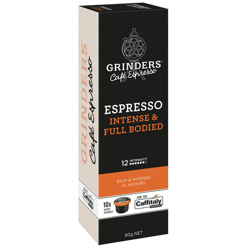 Image of Grinders Caffitaly Espresso Capsules, 80pk (8 x 80g)