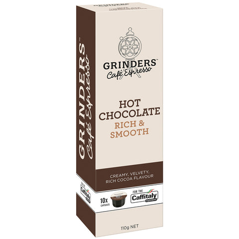 Image of Grinders Caffitaly Hot Chocolate Capsules, 80pk (8 x 80g)