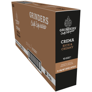 Grinders Caffitaly Crema Capsules, 80pk (8 x 80g)