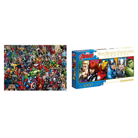 Image of Clementoni Marvel Puzzle 1000 Piece 2 Pack