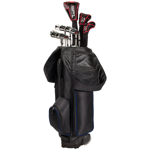 Image of Walkinshaw Wheelie Traveller Black & Blue Golf Bag