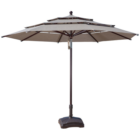 Image of Proshade Aluminium Market Umbrella 3.36m Wood-Look