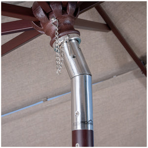 Proshade Aluminium Market Umbrella 3.36m Wood-Look