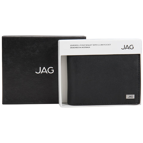 Image of JAG Centrefold Wallet, Black, Leather, JAGW006