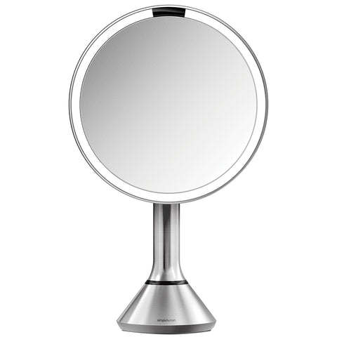 Image of Simplehuman Round Sensor Mirror, 20cm, 8-inch, 5x & 10x, ST3200