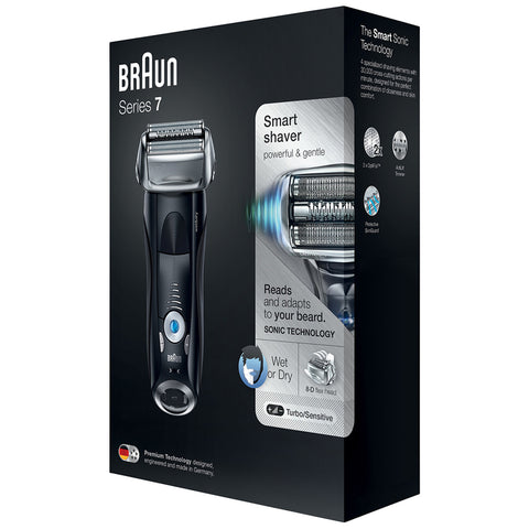 Image of Braun Series 7 Wet & Dry Electric Shaver Set, plus Travel Case, 7840S
