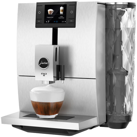 Image of Jura Fully Automatic Coffee Machine, ENA8 Signature Line, Bonus Glass Milk Jug