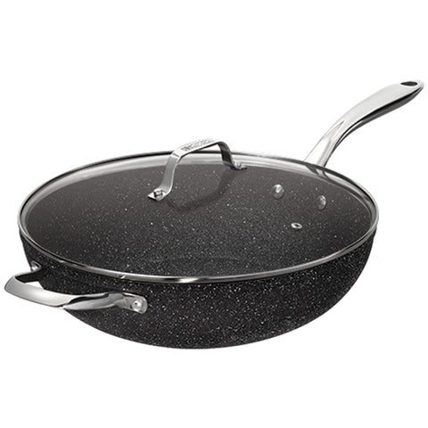 Image of Starfrit The Rock Wok with Glass Lid 32cm