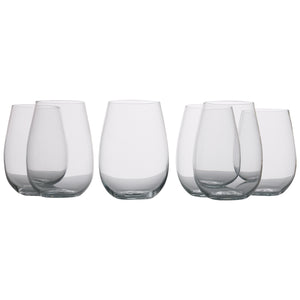 Maxwell & Williams Mansion Stemless Wine Glasses, 6pc