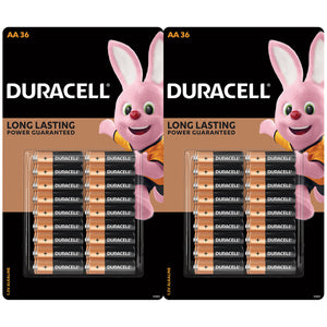Duracell Alkaline AA Batteries 36 x 2pk