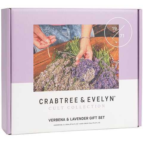 Image of Crabtree & Evelyn Verbena & Lavender Shower Gel 2 x 250ml + Hand Cream 1 x 75 ml