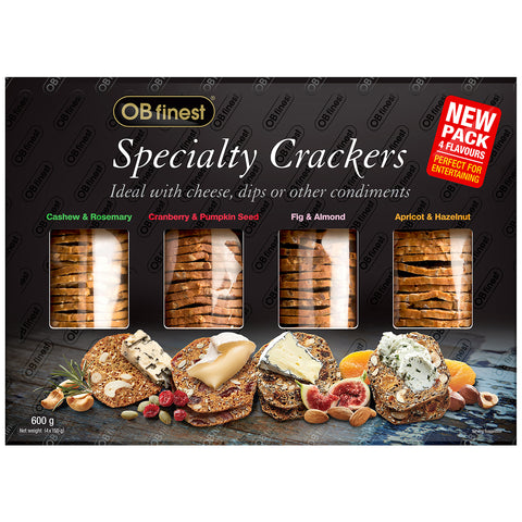 Image of OB Finest Specialty Crackers 2 x 4 x 150g