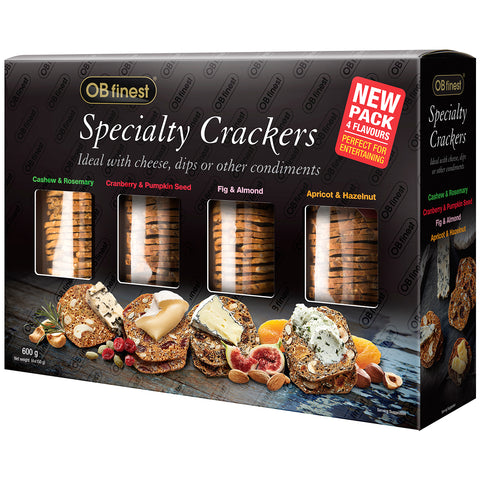 Image of OB Finest Specialty Crackers 2 x 4 x 150g
