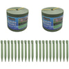 Greenlife Plastic Garden Edging 2 x (1000 x 15cm) with 20 Pegs