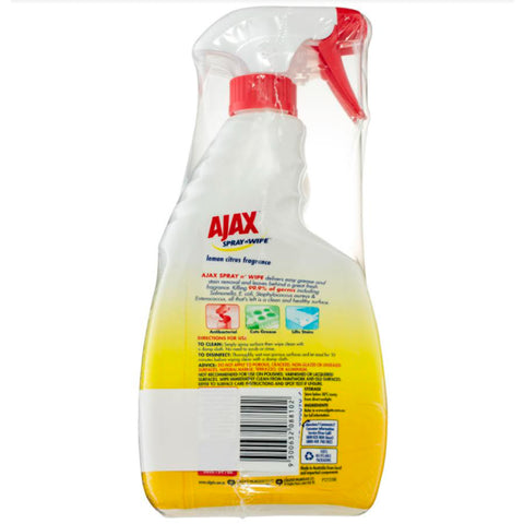 Image of Ajax Spray n' Wipe Multipurpose Antibacterial Cleaner 6 x 750ml