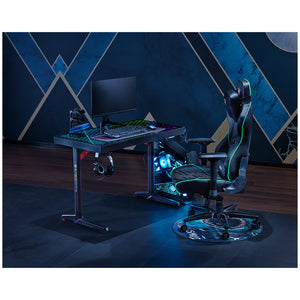 Eureka Ergonomic Explorer Edition Tempered Glass Gaming Desk GTG-I43