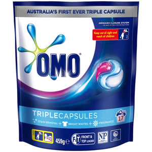 OMO Triple Capsules Laundry Liquid 6 x 17pc (102pc)