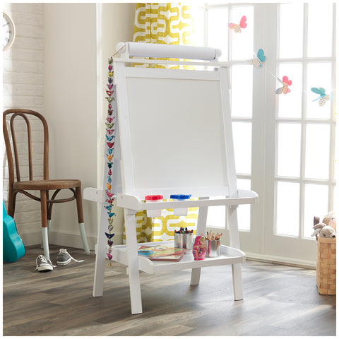 Image of KidKraft Artist Easel with Paper Roll White