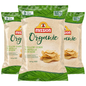 Mission Organic Tortilla Rounds 3 x 875g