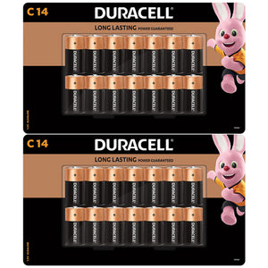 Duracell Alkaline C Batteries 12 x 2pk