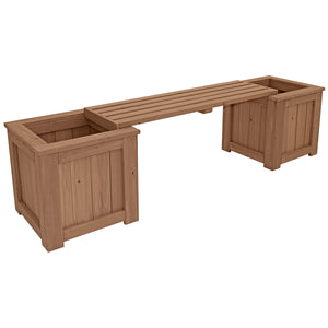 Yardistry Wooden Planter Bench