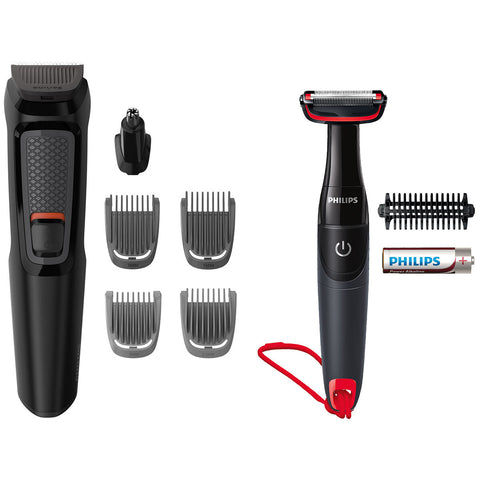 Image of Philips Multigroom Series 3000 6 in 1 Trimmer with Bodygroom Series, 1000 MG3710/85