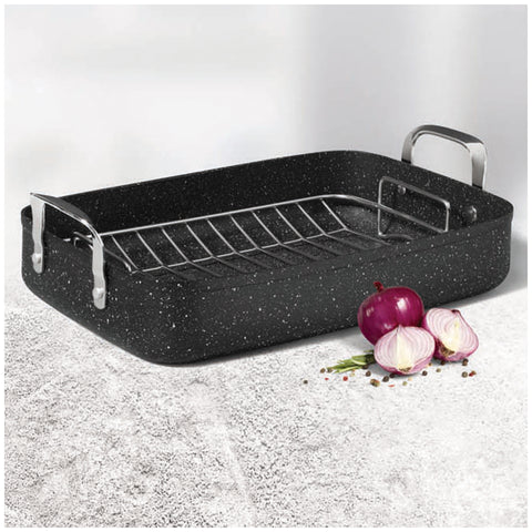 Image of Starfrit The Rock Roasting Pan with Rack 30 cm