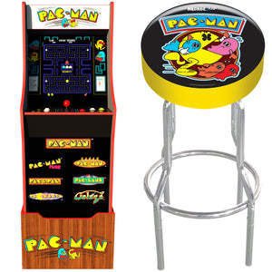 Pac-Man 7 in 1 Arcade Machine & Stool Bundle 40th Edition