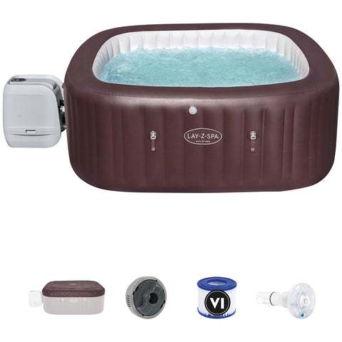 Image of Bestway Lay-Z-Spa Maldives HydroJet Pro Inflatable Spa, 2.01m x 2.01m x 80cm, 60033
