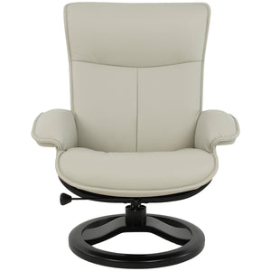 Fjords By Moran Senator Large Recliner Chair & Ottoman Set, Active Release System, Steel Frame, Semi-Aniline Leather, 4389