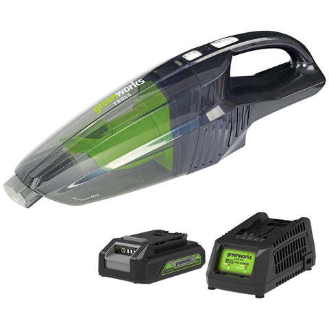 Image of Greenworks Vacuum with Battery & Charger