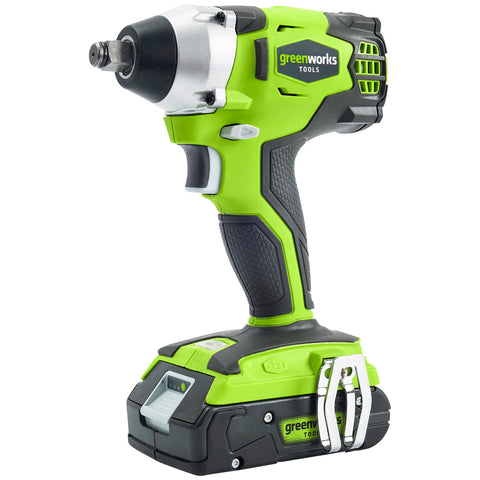 Image of Greenworks 24V Brushless Impact Wrench Kit with 2AH Battery & Fast Charger