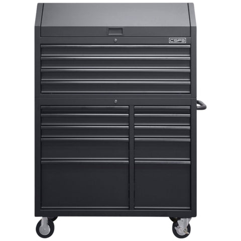 Image of CSPS Tool Chest, 14 Shelves, Lockable Drawers