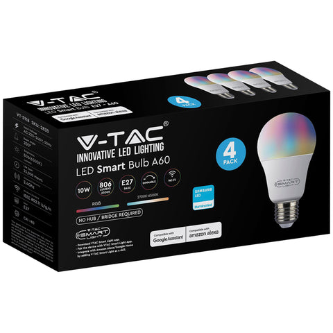 Image of VTAC Smart Bulbs E27 - 4 Pack