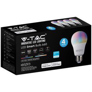VTAC Smart Bulbs E27 - 4 Pack