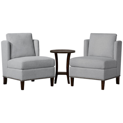 Image of Thomasville Fabric Accent Chair & Accent Table Set, 3pc