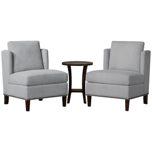 Thomasville Fabric Accent Chair & Accent Table Set, 3pc