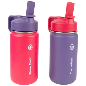 Thermoflask Kids Stainless Steel Insulated Bottle, 2 pack