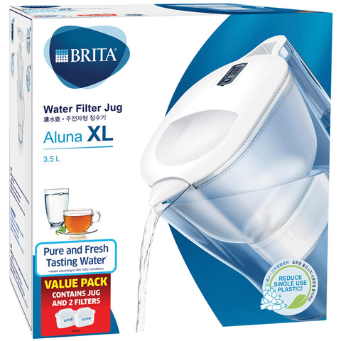 Image of Brita Aluna XL Water Filter Jug 3.5L with 2 Filters